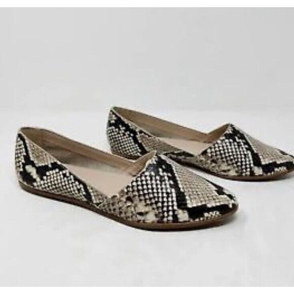 ALDO Blanchette Flats Pointed toe Loafer Snake Print Women’s Size 6 36 - Picture 1 of 10